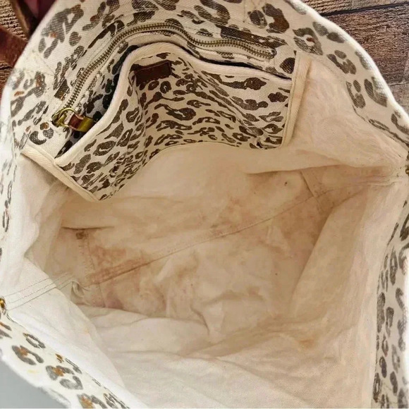 Madewell The Canvas Transport Tote Print Edition Cheetah/Leopard - Picture 7 of 11